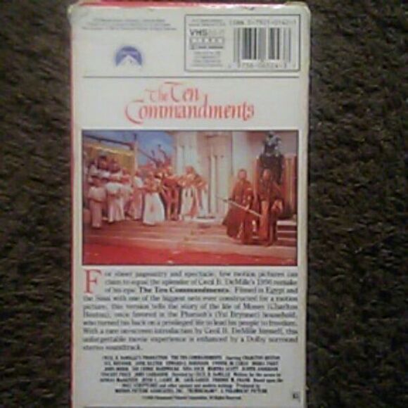 The Ten Commandments VHS tapes - Picture 2 of 2